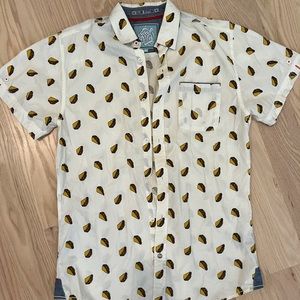 Taco pattern short sleeve button down